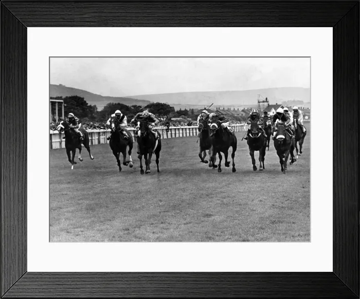 Framed Print : Redcar Racecourse is a thoroughbred horse racing venue located in Redcar, North Yorkshire