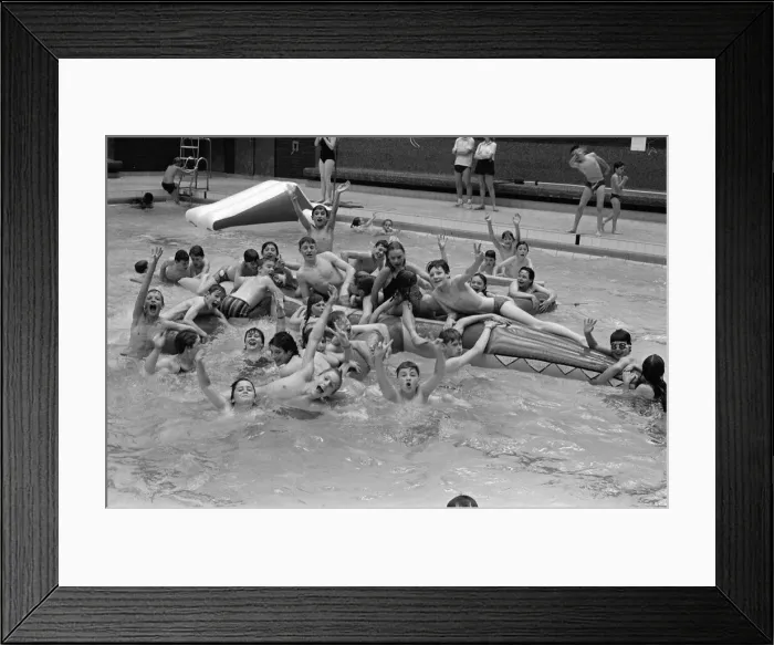 Framed Print : Making a big splash at Huddersfield Sports Centre during a fun session with this Framed Print : Making a big splash at Huddersfield Sports Centre during a fun session with this