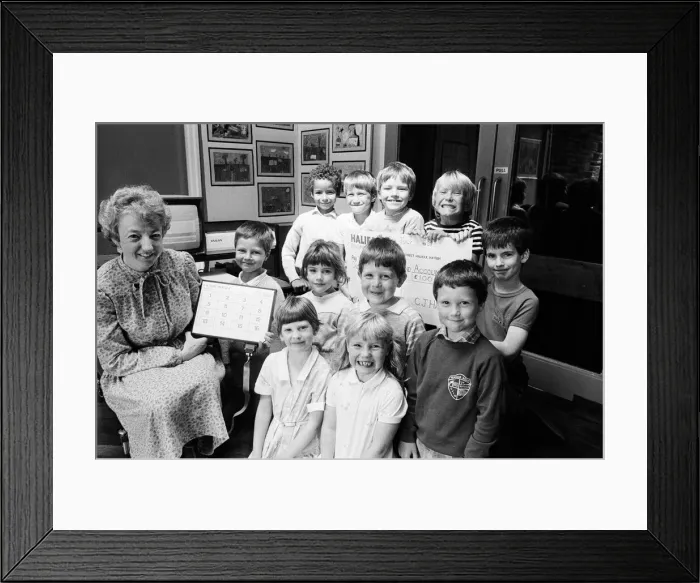 Framed Print : On the button... parents have raised 100 with a variety of events to provide a computer