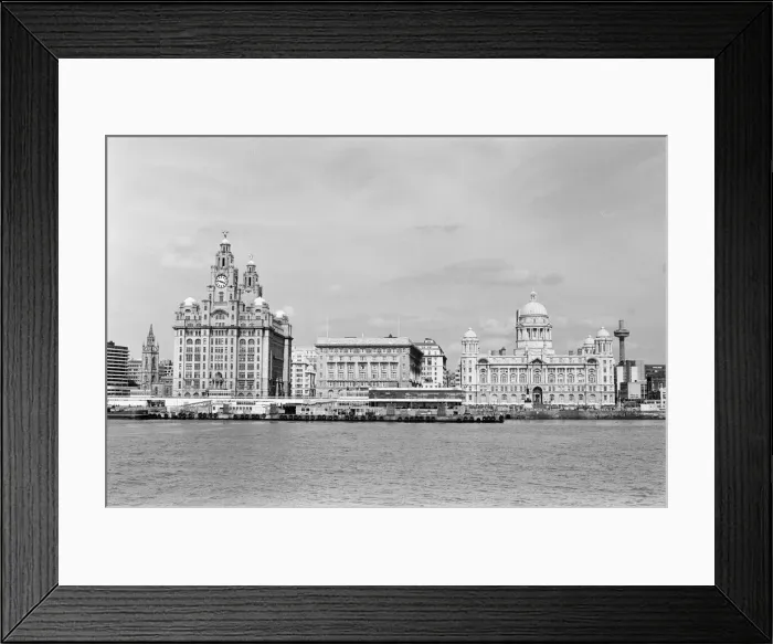 Framed Print : The Pier Head, a riverside location in the city centre of Liverpool, England Framed Print : The Pier Head, a riverside location in the city centre of Liverpool, England