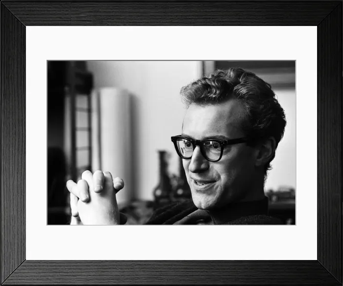 Framed Print : Bamber Gascoigne, TV personality, portrait at home. 1st November 1966