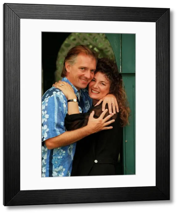 Framed Print : Comedian Rik Mayall and his wife Barbara. 12th September 1998 Framed Print : Comedian Rik Mayall and his wife Barbara. 12th September 1998