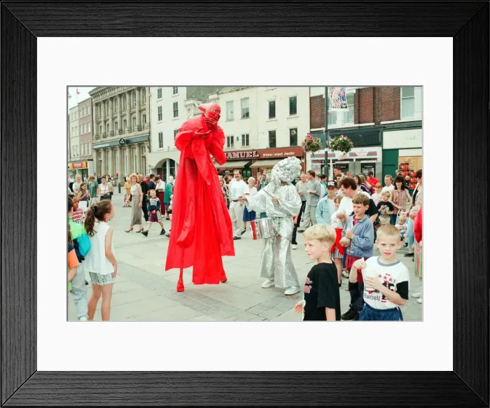 Framed Print : Stockton Riverside Festival 1994, an annual outdoor arts festival in Stockton-on-Tees