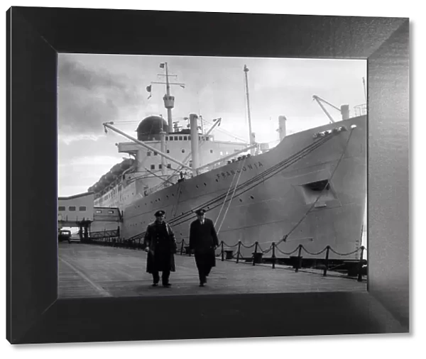 RMS Ivernia, ocean liner, built in 1955 by John Brown & Company in Clydebank