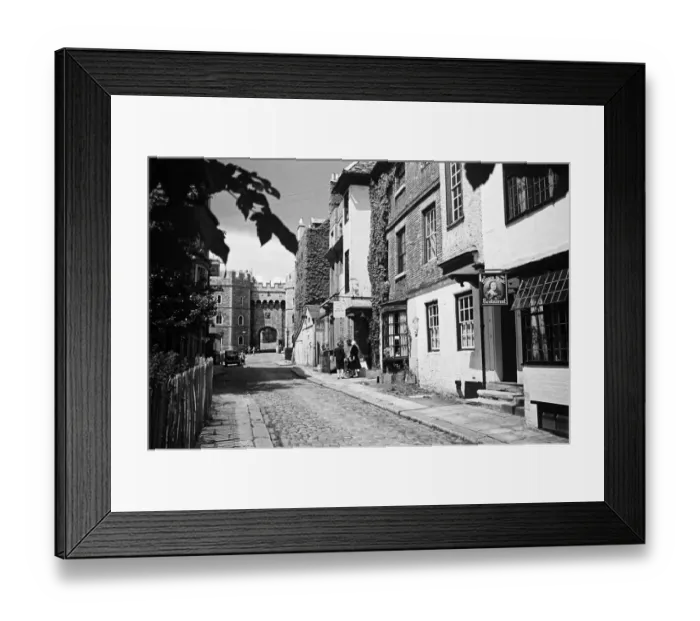 Framed Print : Church Street in Windsor, Berkshire. 3rd July 1944 Framed Print : Church Street in Windsor, Berkshire. 3rd July 1944