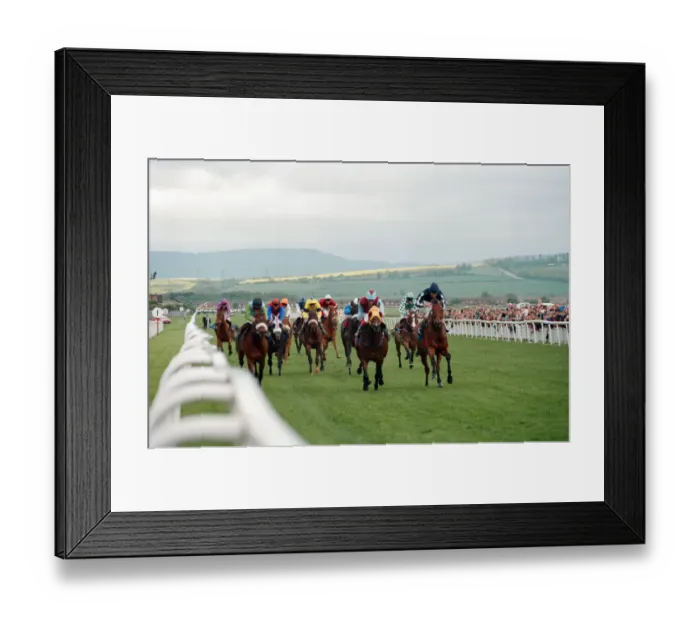 Framed Print : Horse Racing at Redcar. Zetland Gold Cup Day. 31st May 1993