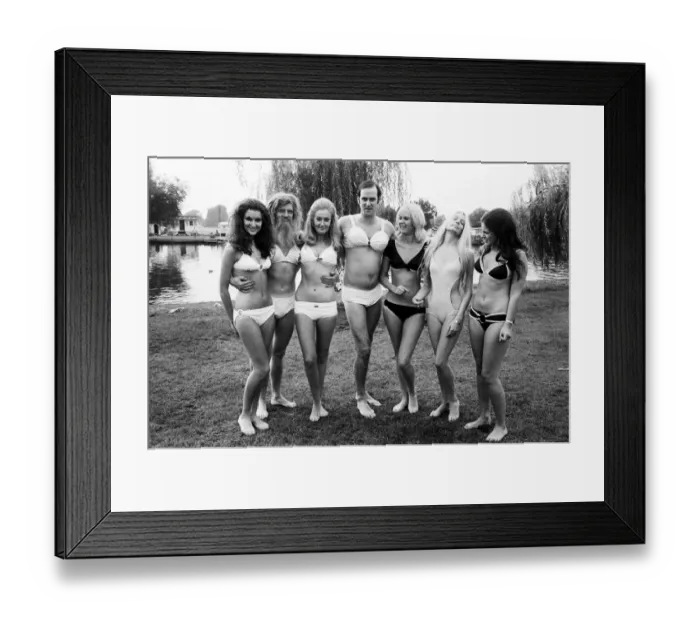 Framed Print : Filming on the new series of the BBC comedy programme Monty Python