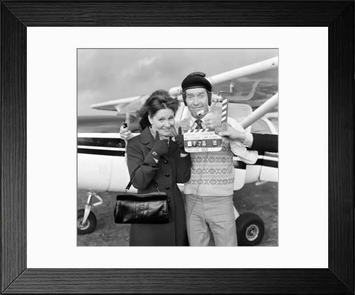 Framed Print : Actor Michael Crawford pictured during filming of the BBC comedy series Framed Print : Actor Michael Crawford pictured during filming of the BBC comedy series