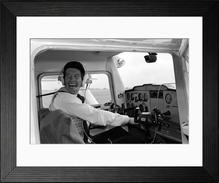 Framed Print : Actor Michael Crawford pictured during filming of the BBC comedy series Framed Print : Actor Michael Crawford pictured during filming of the BBC comedy series