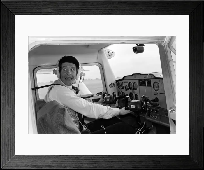 Framed Print : Actor Michael Crawford pictured during filming of the BBC comedy series Framed Print : Actor Michael Crawford pictured during filming of the BBC comedy series