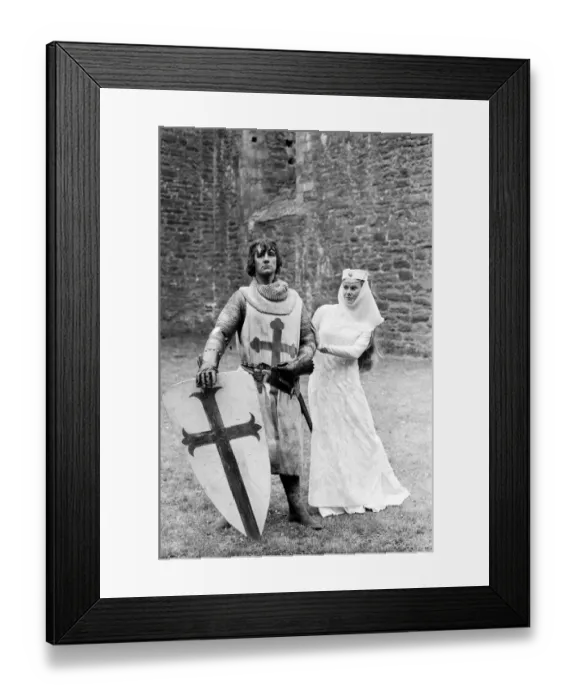 Framed Print : Filming of the British comedy film Monty Python and the Holy Grail