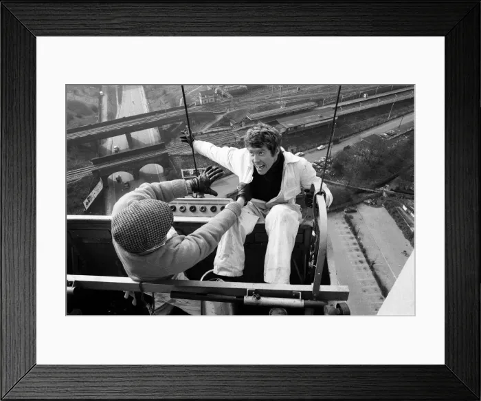 Framed Print : Actor Michael Crawford pictured during filming at Station House Framed Print : Actor Michael Crawford pictured during filming at Station House