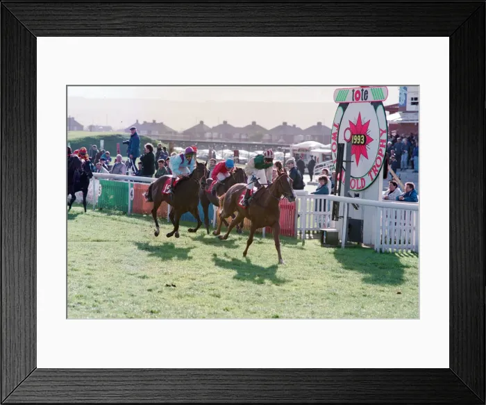 Framed Print : Redcar Races, The Tote Two Year Old Trophy at Redcar, North Yorkshire Framed Print : Redcar Races, The Tote Two Year Old Trophy at Redcar, North Yorkshire