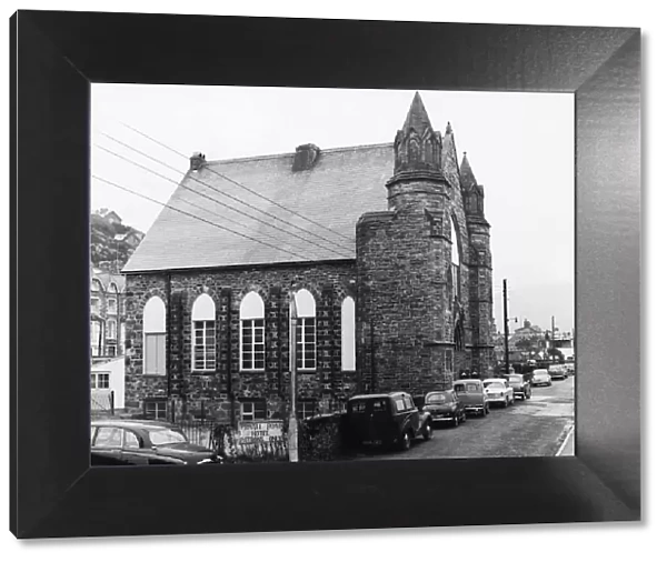 The old chapel now housing the new theatre at Barmouth, Gwynedd. 30th October 1959