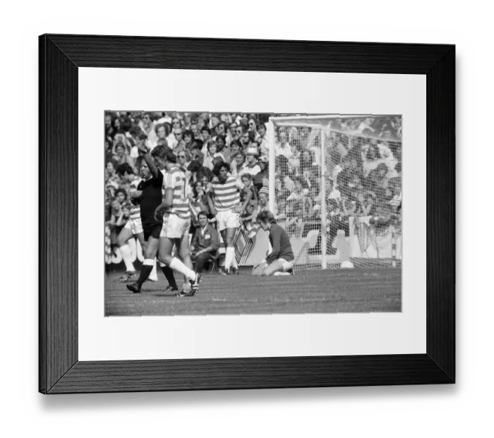Framed Print : QPR v Everton Division One Football 21st August 1976 Dismay for QPR goalkeeper Phil