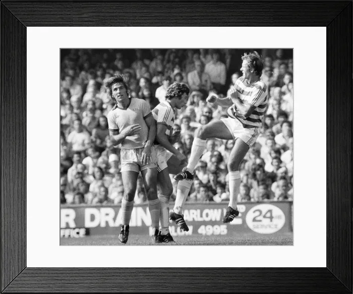 Framed Print : QPR v Everton Division One Football 21st August 1976 Framed Print : QPR v Everton Division One Football 21st August 1976
