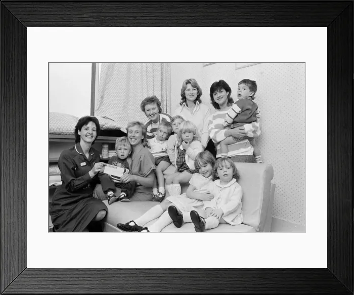 Framed Print : Overcoming all the obstacles... Nursing officer Mrs Brenda Gould (left Framed Print : Overcoming all the obstacles... Nursing officer Mrs Brenda Gould (left