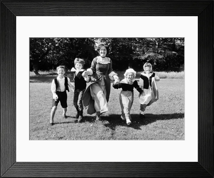 Framed Print : Stepping out in time... These youngsters from Helme Junior Framed Print : Stepping out in time... These youngsters from Helme Junior