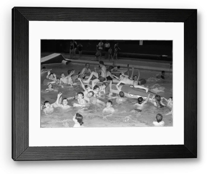 Framed Print : Making a big splash at Huddersfield Sports Centre during a fun session with this Framed Print : Making a big splash at Huddersfield Sports Centre during a fun session with this