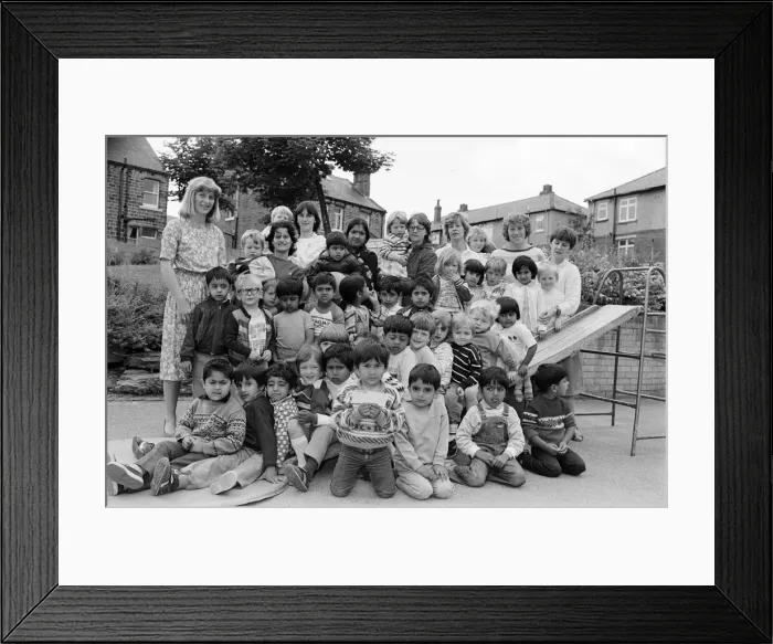 Framed Print : Happy to help the bodyscanner were these children from Thornton Lodge Nursery School Framed Print : Happy to help the bodyscanner were these children from Thornton Lodge Nursery School