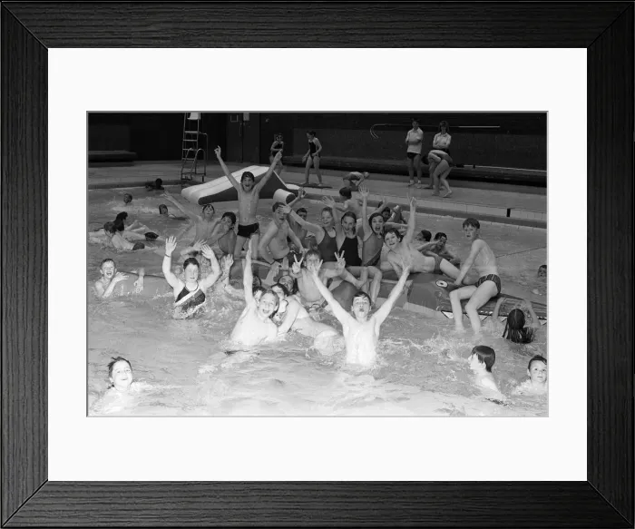 Framed Print : Making a big splash at Huddersfield Sports Centre during a fun session with this Framed Print : Making a big splash at Huddersfield Sports Centre during a fun session with this