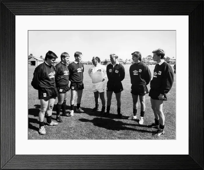 Framed Print : Newcastle United 1989, Pre Season Training, at the clubs training HQ near Durham Framed Print : Newcastle United 1989, Pre Season Training, at the clubs training HQ near Durham