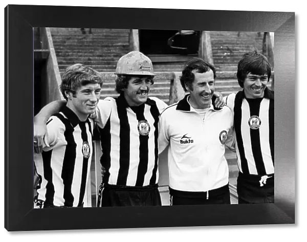 Newcastle United 1977, Pre Season. Left to Right. Geoff Nulty