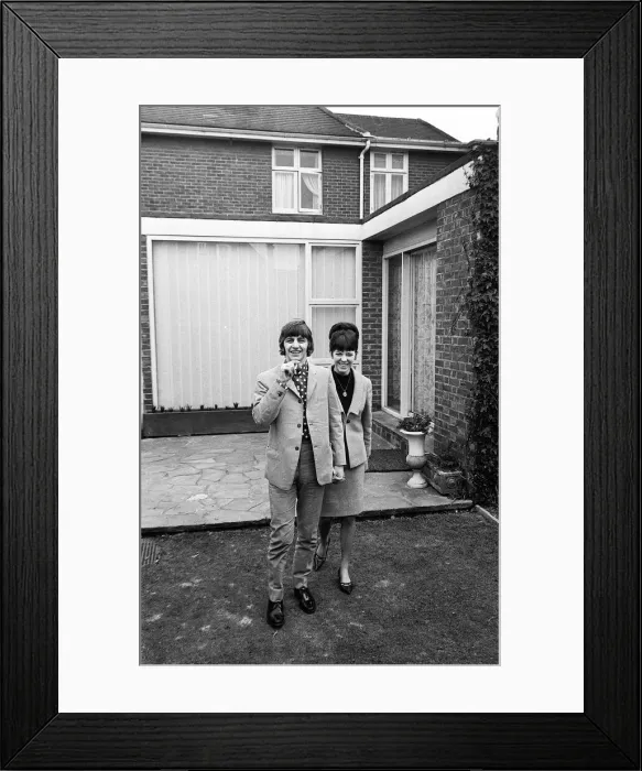 Framed Print : Ringo Starr 12th February 1965 and Wife Maureen Starr At their Home Framed Print : Ringo Starr 12th February 1965 and Wife Maureen Starr At their Home