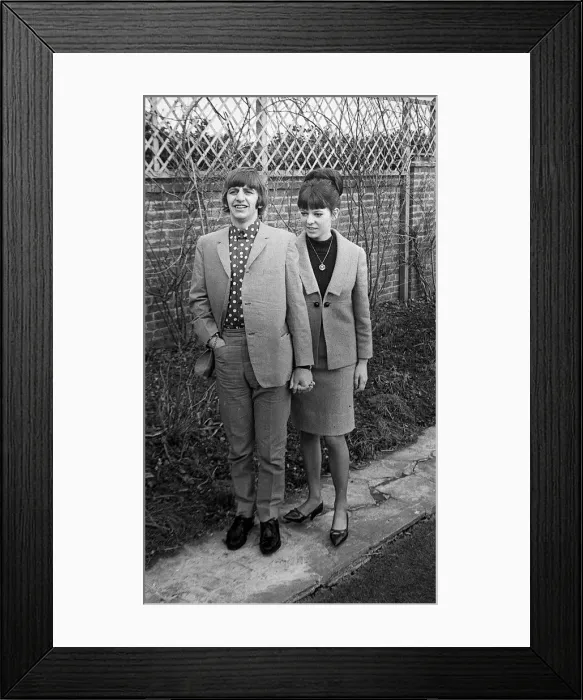 Framed Print : Ringo Starr 12th February 1965 and Wife Maureen Starr At their Home Mirrorpix