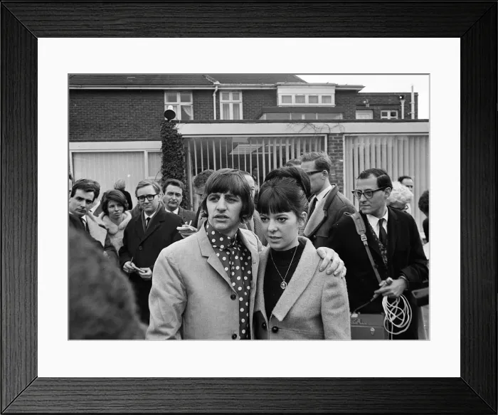 Framed Print : Ringo Starr 12th February 1965 and Wife Maureen Starr At their Home Mirrorpix Framed Print : Ringo Starr 12th February 1965 and Wife Maureen Starr At their Home Mirrorpix