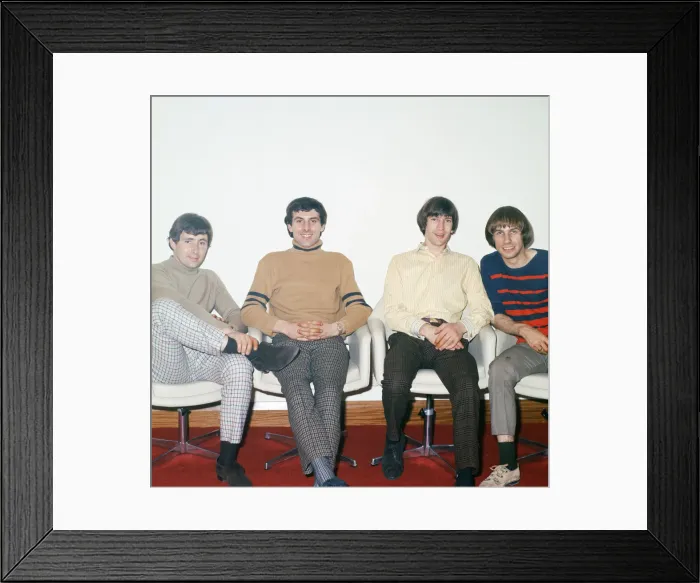 Framed Print : British rock group The Troggs pose before appearing on the BBC television programme Top Framed Print : British rock group The Troggs pose before appearing on the BBC television programme Top