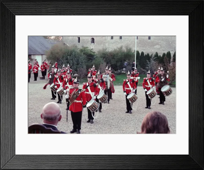 Framed Print : The unveiling of a new memorial to commemorate the Green Howards role in the Second World Framed Print : The unveiling of a new memorial to commemorate the Green Howards role in the Second World