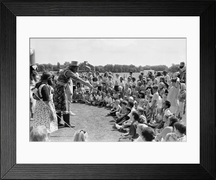 Framed Print : 1500 children enjoy a Fun Day at Sefton Park, Liverpool, 19th August 1992 Framed Print : 1500 children enjoy a Fun Day at Sefton Park, Liverpool, 19th August 1992