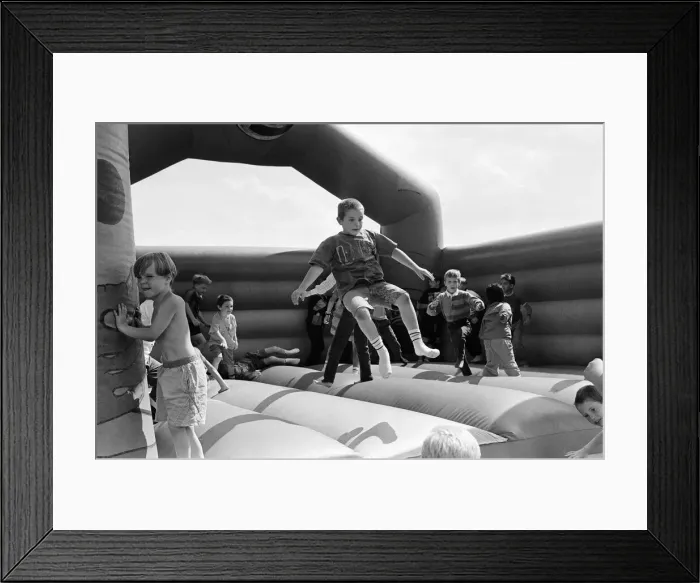 Framed Print : 1500 children enjoy a Fun Day at Sefton Park, Liverpool, 19th August 1992 Framed Print : 1500 children enjoy a Fun Day at Sefton Park, Liverpool, 19th August 1992