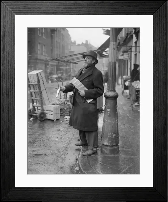 Framed Print : The Star evening newspaper being sold on the streets of London circa 1950 Newspaper Framed Print : The Star evening newspaper being sold on the streets of London circa 1950 Newspaper