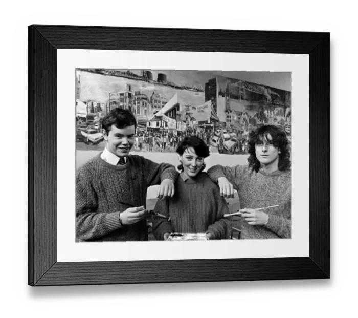 Framed Print : The character of Cleveland has been captured by young artists at a Middlesbrough school