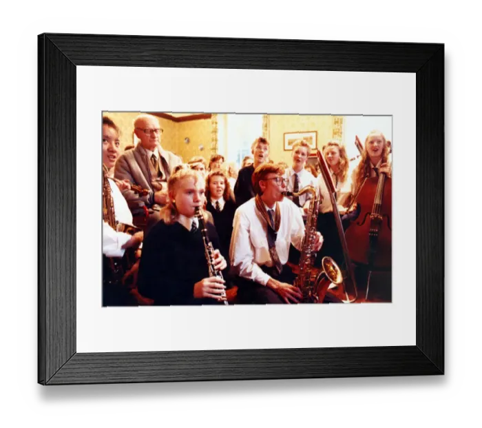 Framed Print : Young musicians from a Middlesbrough school have been hitting the high notes in the run Framed Print : Young musicians from a Middlesbrough school have been hitting the high notes in the run