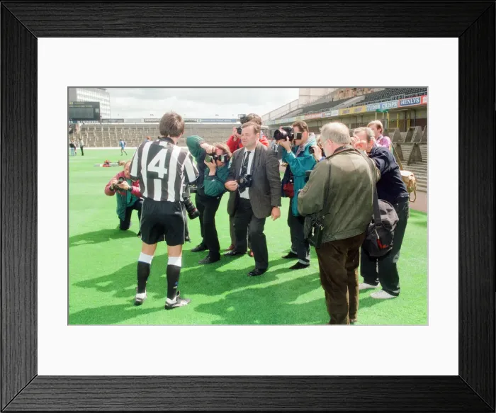Framed Print : Newcastle United 1993, Pre Season Phtoto-call, St James Park, Newcastle, 30th July 1993