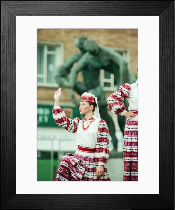 Framed Print : Billingham Folklore Festival 1994, Dancers at the International Folklore Festival of Framed Print : Billingham Folklore Festival 1994, Dancers at the International Folklore Festival of