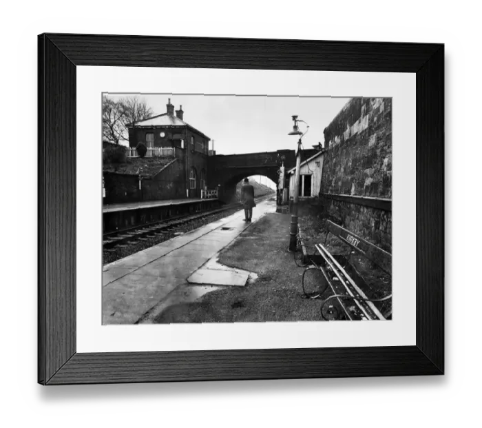 Framed Print : Kirkby train station. 23rd April 1970 Framed Print : Kirkby train station. 23rd April 1970