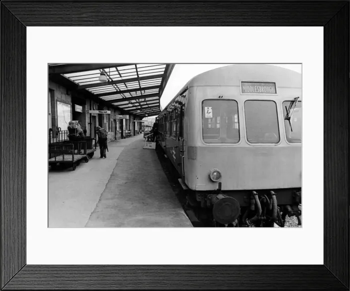 Framed Print : Whitby Railway Station, North Yorkshire, 14th April 1987 Framed Print : Whitby Railway Station, North Yorkshire, 14th April 1987