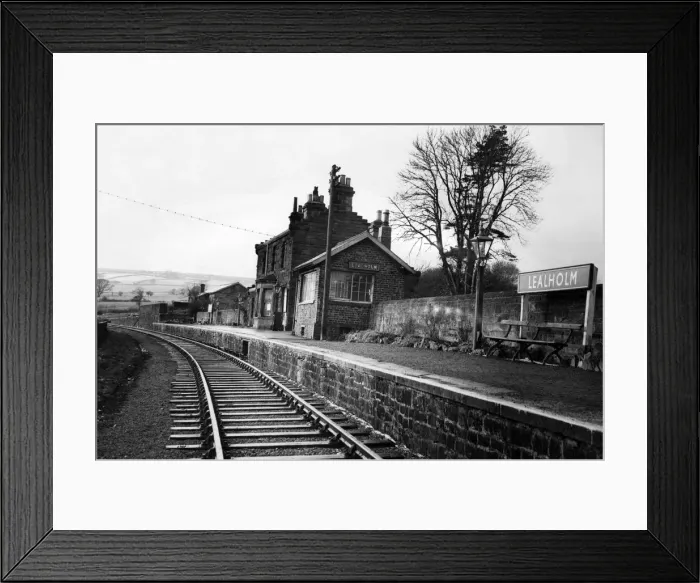 Framed Print : Lealholm Railway Station, North Yorkshire, 17th April 1964 Framed Print : Lealholm Railway Station, North Yorkshire, 17th April 1964