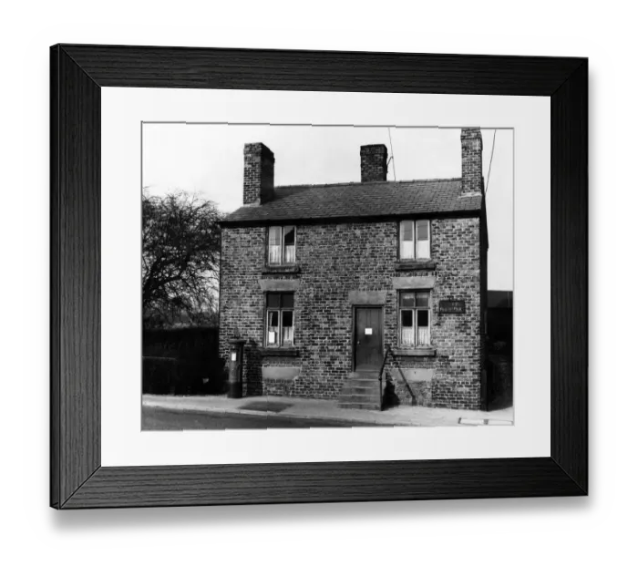 Framed Print : The Post Office in Kirkby Row, Merseyside. 24th March 1960