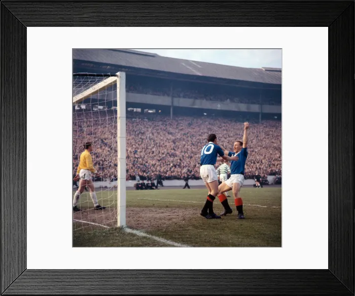 Framed Print : Scottish Cup Final Replay 1963 Rangers versus Celtic Rangers players