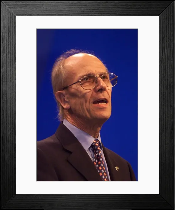 Framed Print : Norman Tebbit October 1999 Conservative Peer speaks in the debate on law