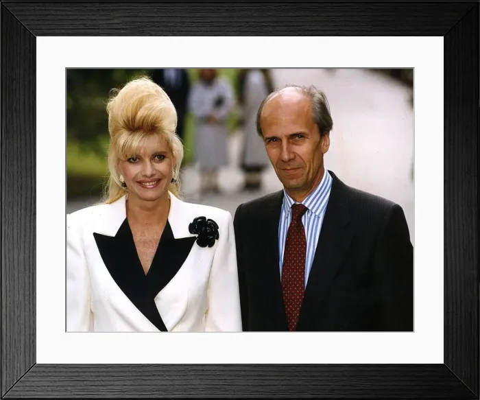 Framed Print : Norman Tebbit MP and Ivana Trump at The Business Traveller Awards at the Savoy Hotel Framed Print : Norman Tebbit MP and Ivana Trump at The Business Traveller Awards at the Savoy Hotel