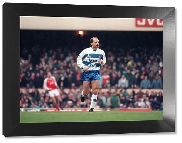 Ray Wilkins Football player for Queens Park Rangers 1990 in a FA Cup match against