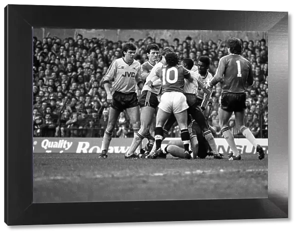 Manchester United 2-0 Arsenal, Old Division One, Old Trafford, January 24th 1987