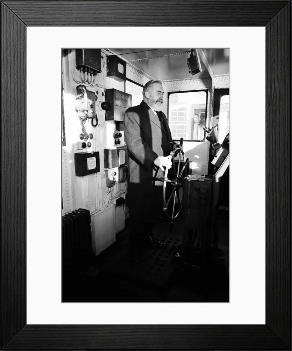 Framed Print : Captain William Warwick the new master of the Cunard liner Q4 Framed Print : Captain William Warwick the new master of the Cunard liner Q4