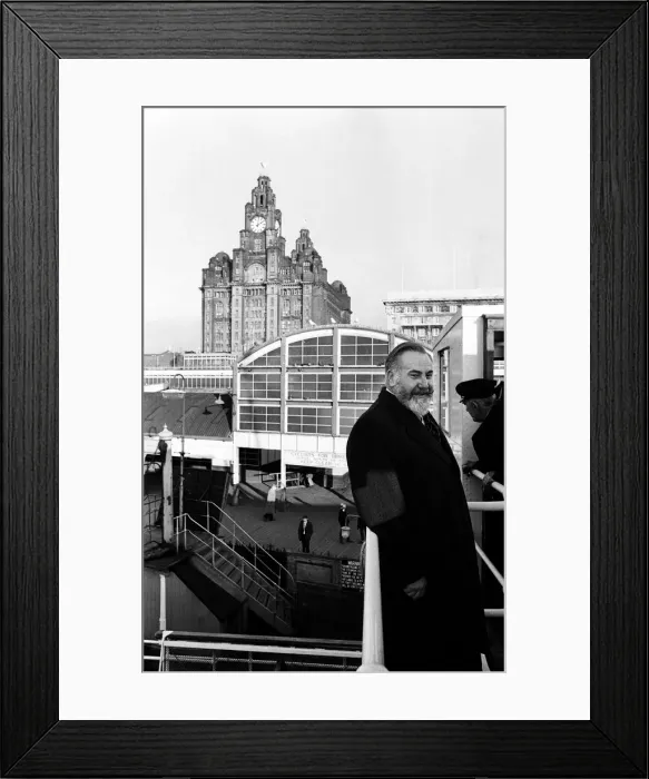 Framed Print : Captain William Warwick the new master of the Cunard liner Q4 Framed Print : Captain William Warwick the new master of the Cunard liner Q4